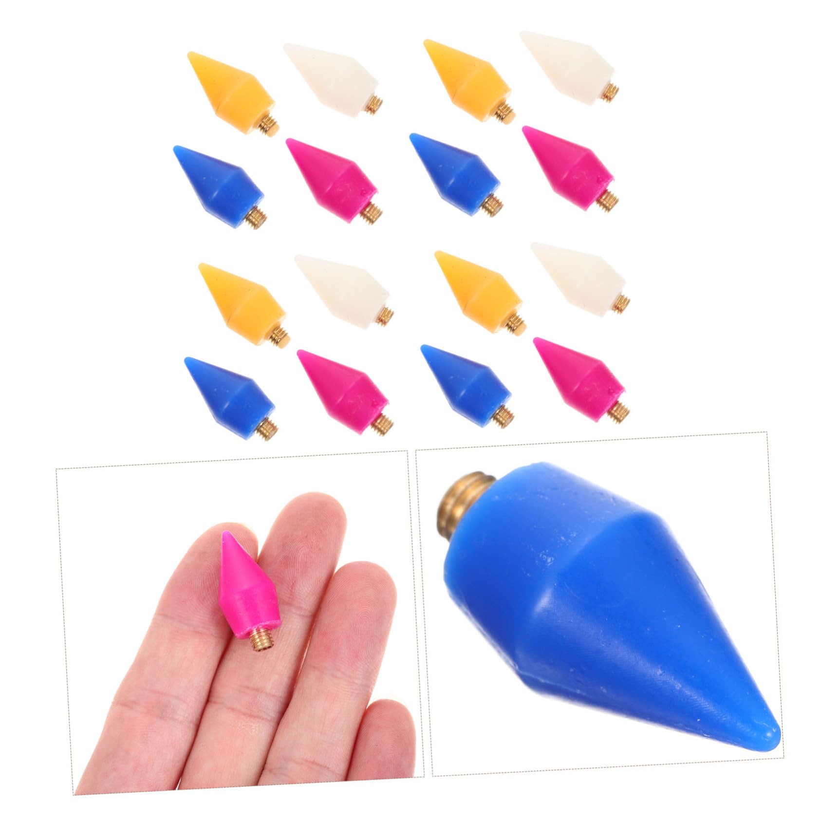 FRCOLOR 48pezzi Teste Penna Per Unghie Per Manicure Strumenti Decorazione in Per Unghie Facili Usare Adatte Per e