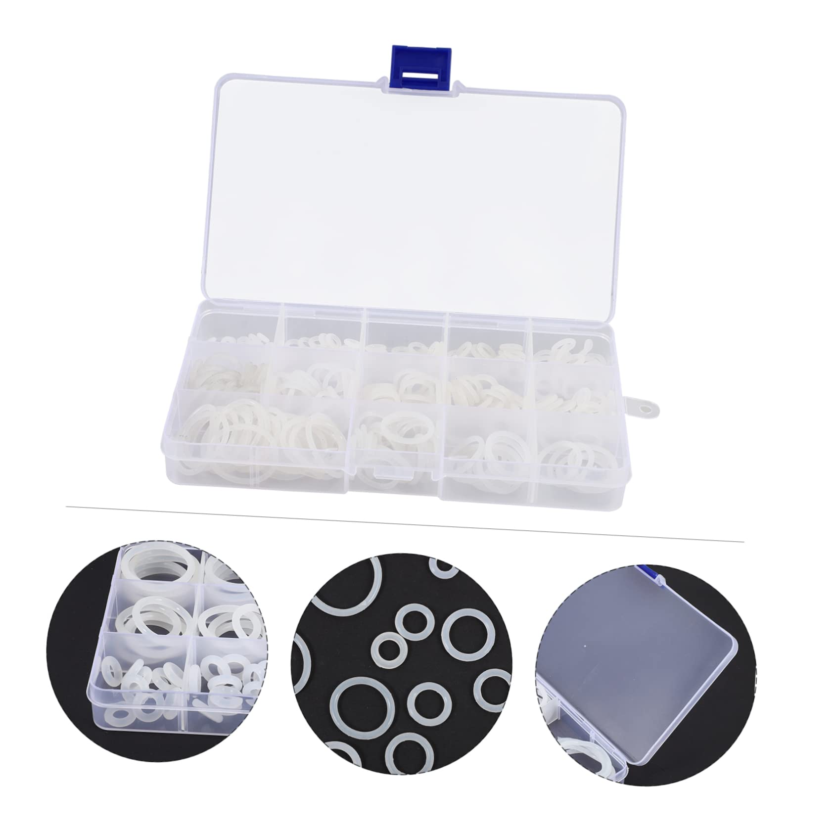 MAGICLULU 3 Set Kit Assortito Guarnizioni Nylon Per Impermeabilizzazione Guarnizioni Ricambio Versatili Per Rubinetti E Impianti Idraulici Resistente All Usura E Alla Corrosione 260 Pezzi*3