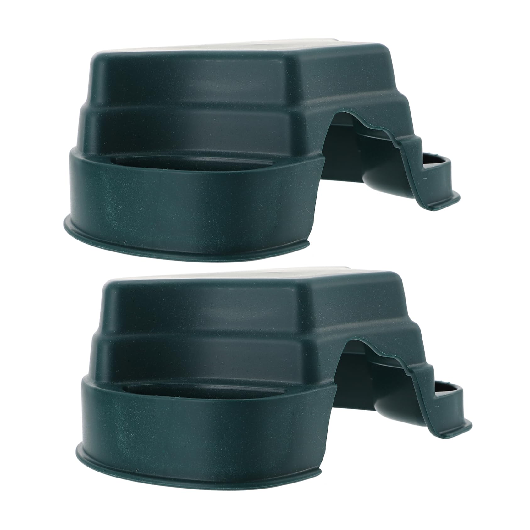 CORHAD 2pcs Reptile Feeding Cave Adornment Multi Functional Hiding Cave with Feeder for Tortoise Bearded Dragon and More for Reptile Habitat Decoration