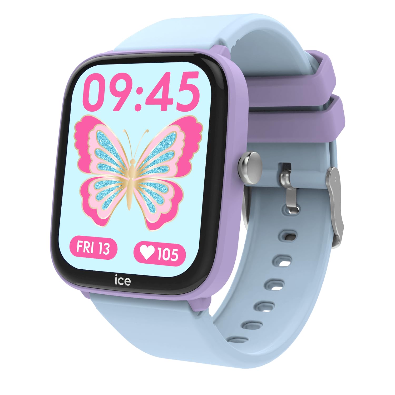 Ice-Watch - Ice Smart Junior 3.0 - Rechteckige Kinderuhr mit Silikonarmband (1.75 inch) - Sportüberwachung, Stoppuhr, Spiele, Herzfrequenz, Schrittzähler
