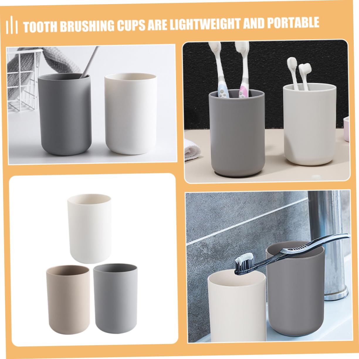 Garneck 15 Pezzi Tazza Tazze per Lavaggio Bocca Porta Spazzolino Riutilizzabile Tazze Multiuso per Spazzole Bicchieri per Bere Bicchiere da Viaggio Tazze per Risciacquo dei Denti Porta