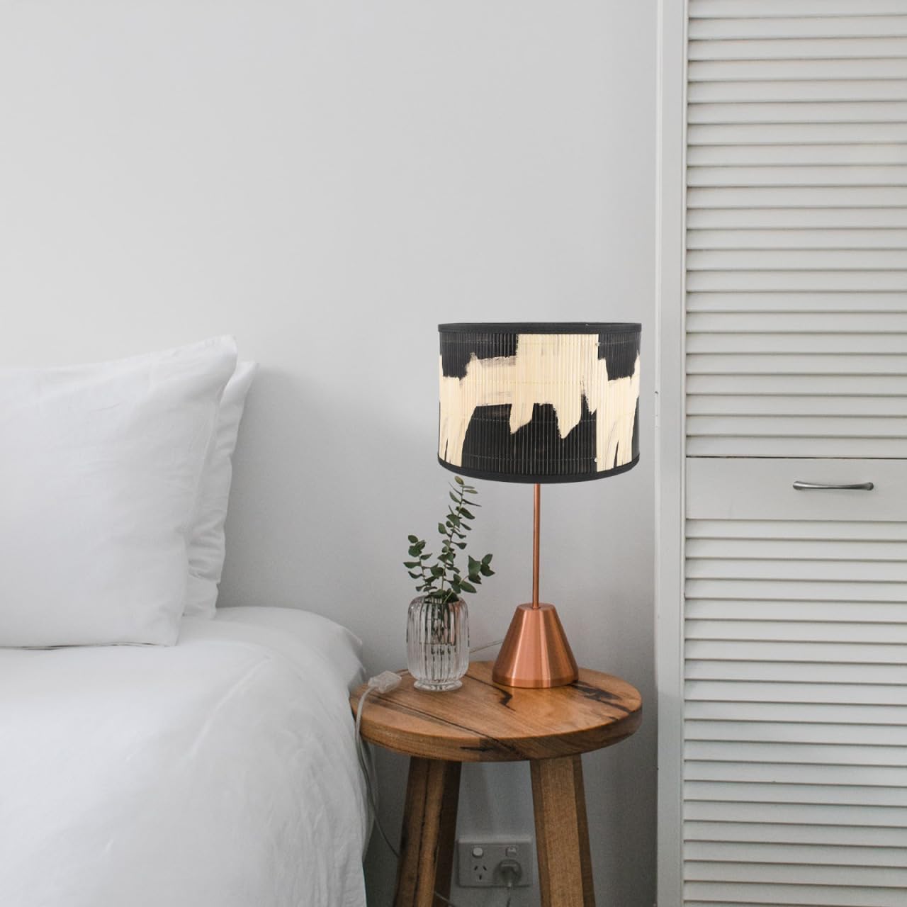 Drum Pendant Light Lamp Shade : Housoutil Bamboo Lamp Shade Vintage Chandelier Light Shade Replacement Lamp Cover for Floor Table Lamp