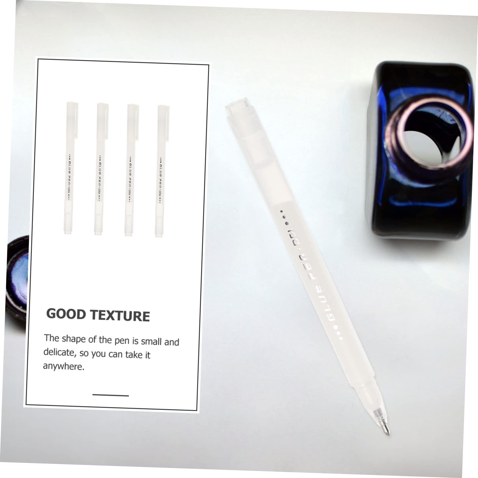 SHINEOFI 5 Juegos Pluma De Pegamento De Secado Rápido Glue Stick Glue Pen Artículos De Fiesta Gafas Juguetes De Pegamento De Libro De Mano Accesorios De Oficina Agua 4 Uds * 5