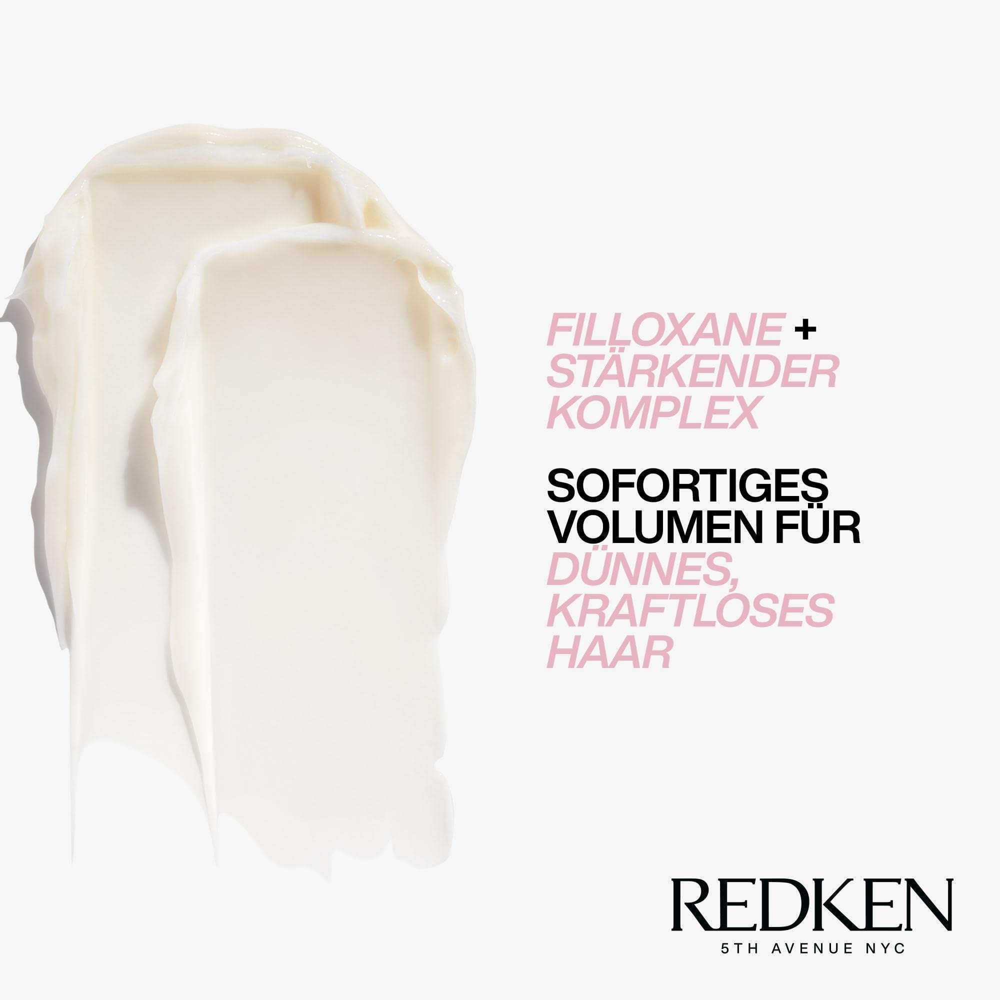 Redken Spülung mit reparierendem Volumen-Boost, Mit Filloxanen und pflegenden Polymeren, Volume Injection Conditioner, 1 x 300 ml