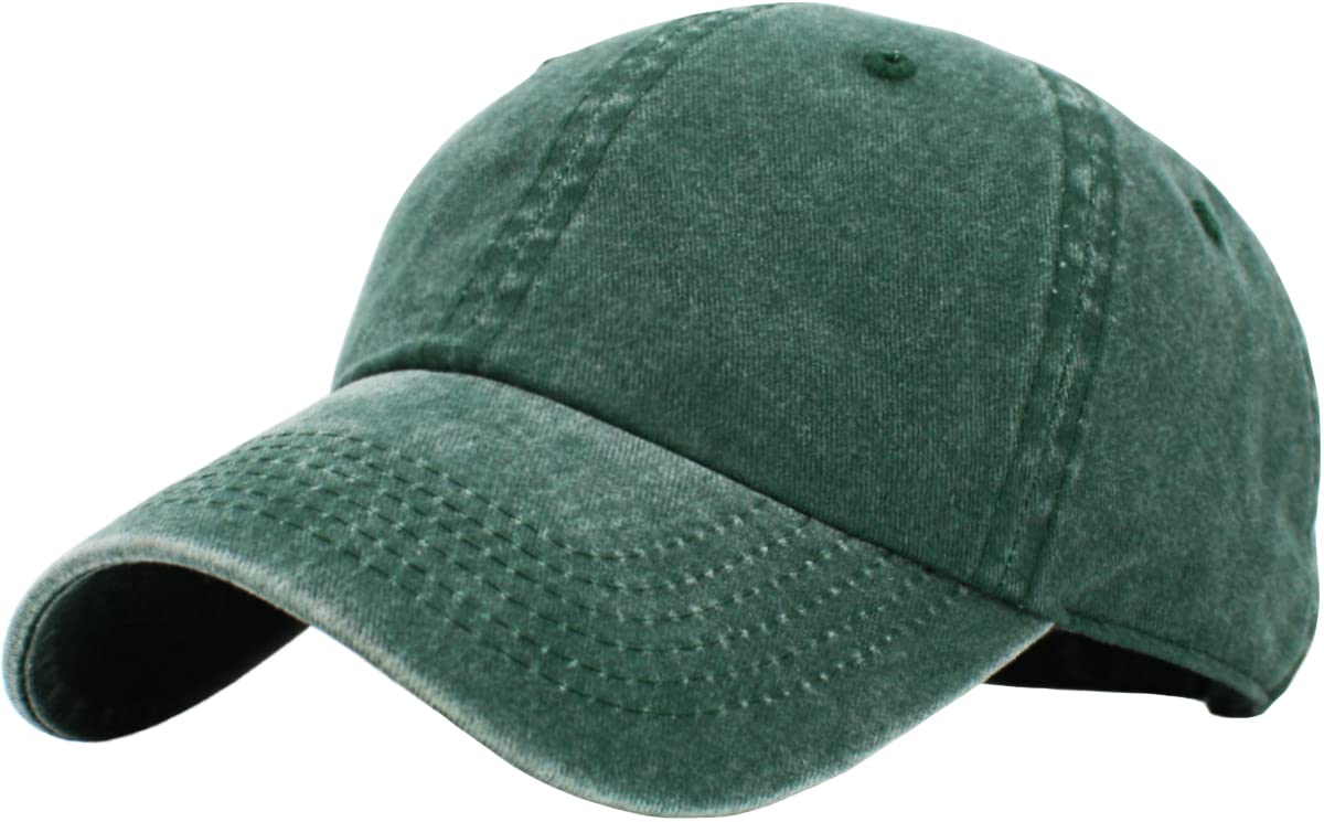 KBETHOS Classic Unisex Cotton Adjustable Low Crown Baseball Cap – Plain Dad Hat