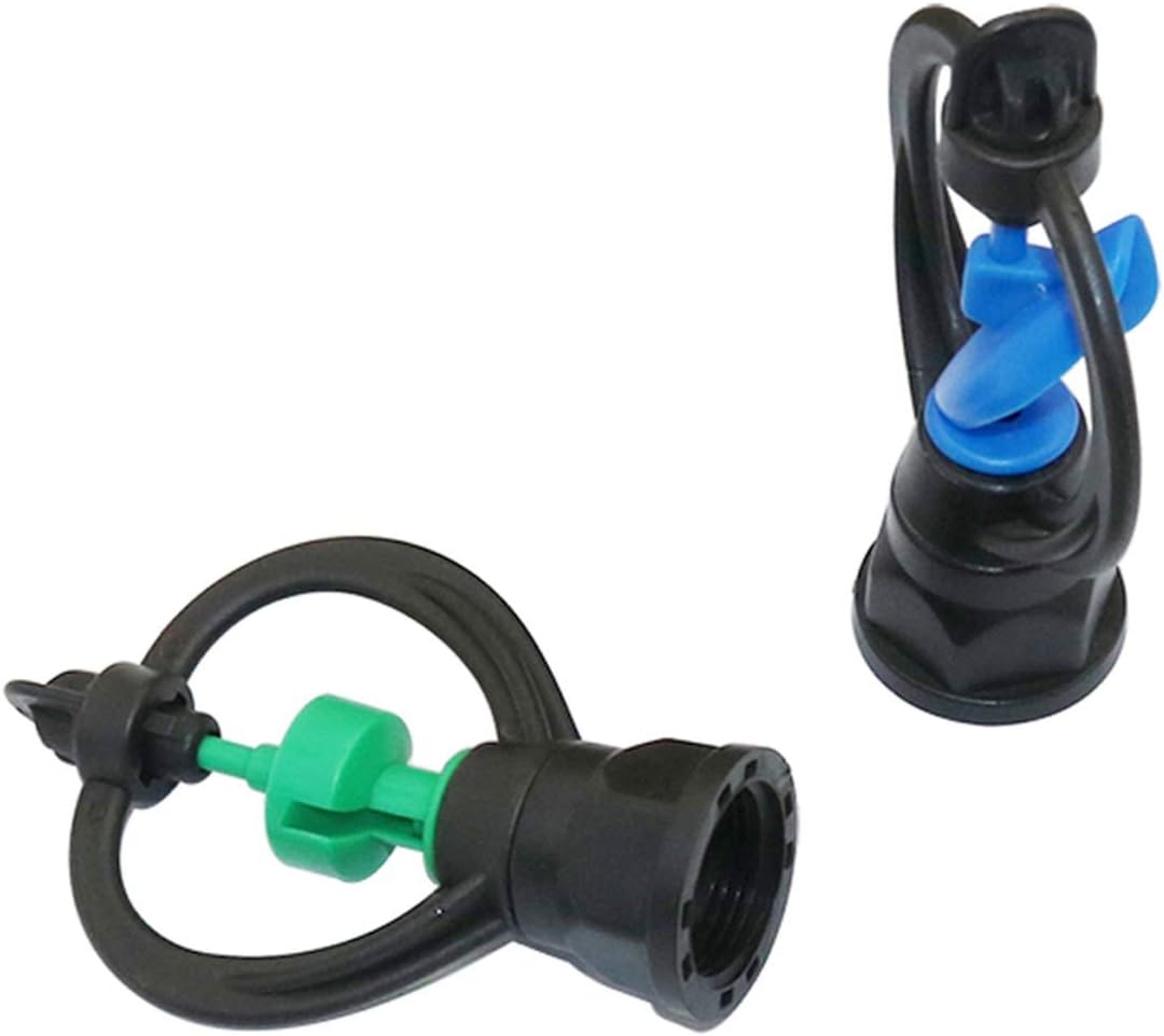 Gardening Irrigation Dripper 360 Degree 1/2" to 3/4" Butterfly Rotary Sprinkler Gardening Agriculture Lawn Irrigation Rotary Watering Sprinkler 5Pcs