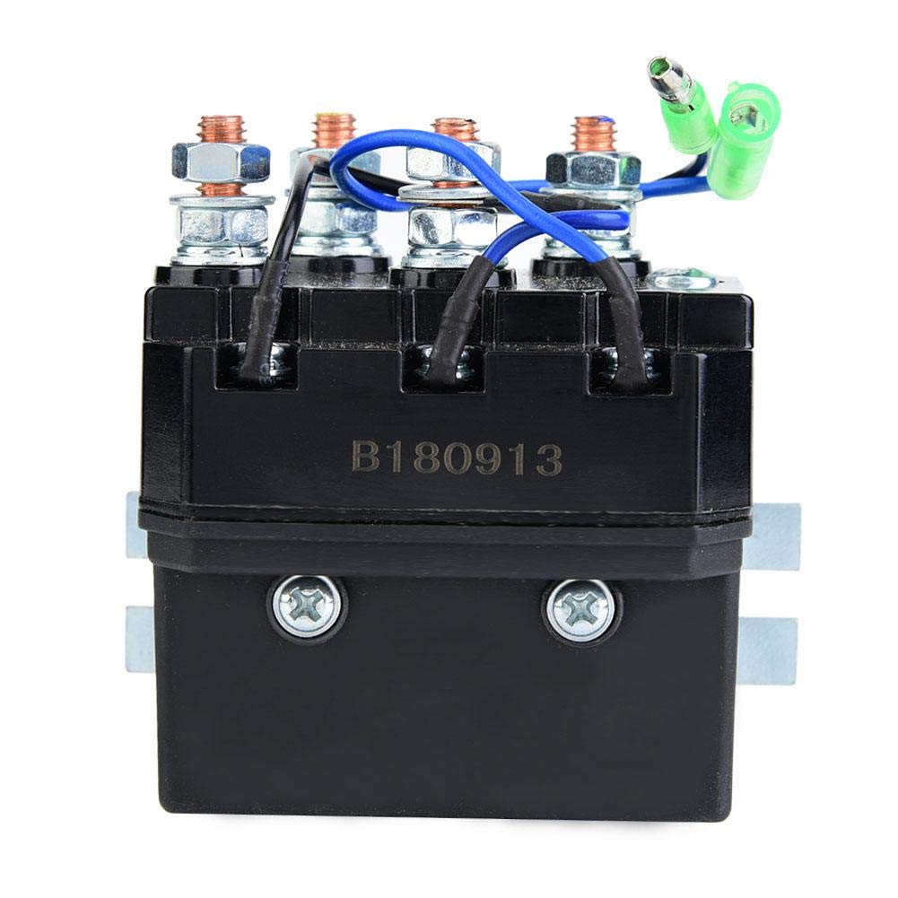 Estink Relè Solenoide Contattore per Verricello 12V 250A, per ATV UTV 1500-5000lb Argano Elettrico