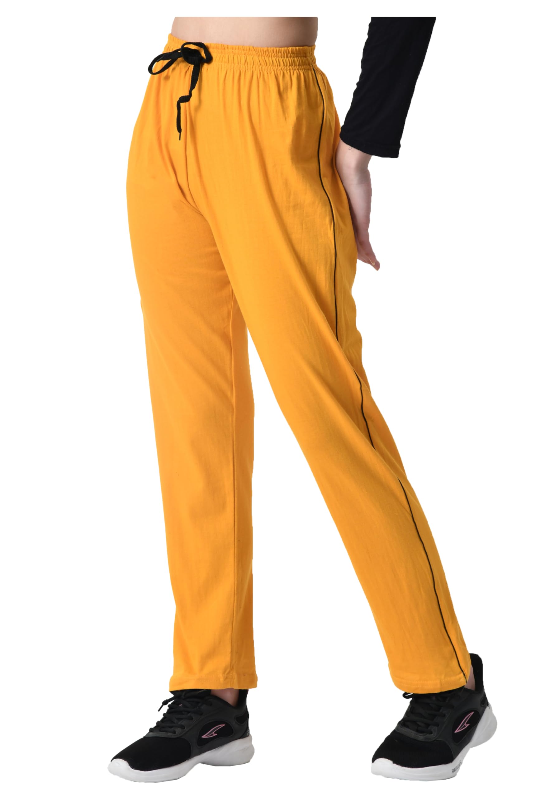 Women Solid Cotton Piping Lower Pyjamas Summer (Pack of 1)-image-33