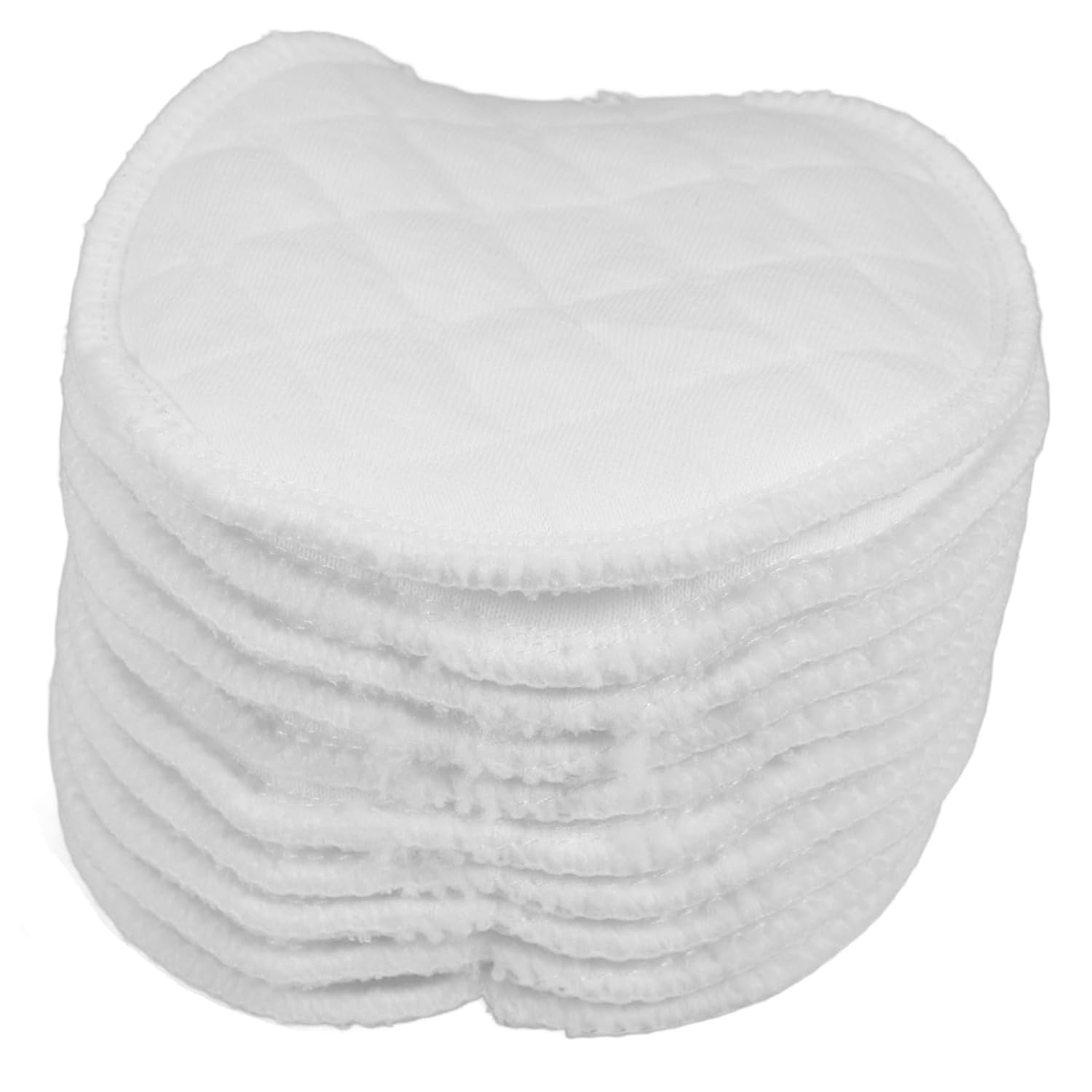 COLLBATH 10pcs Washable Reusable Nursing Pads Cotton Nipple Covers for Breastfeeding Soft and Absorbent for Maternity Care Leak Comfortable for Moms