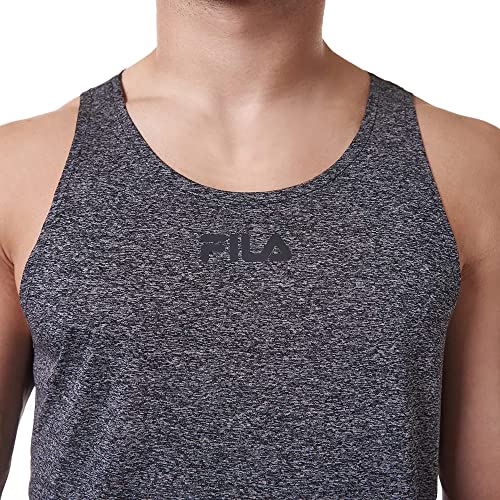 Regata Basic Train Melange, FILA, Masculino, Preto Mescla, G