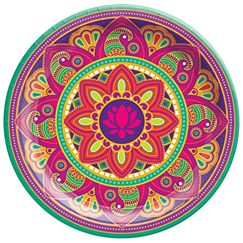 Exquisite Rangoli Dream Round Plates - 10.5