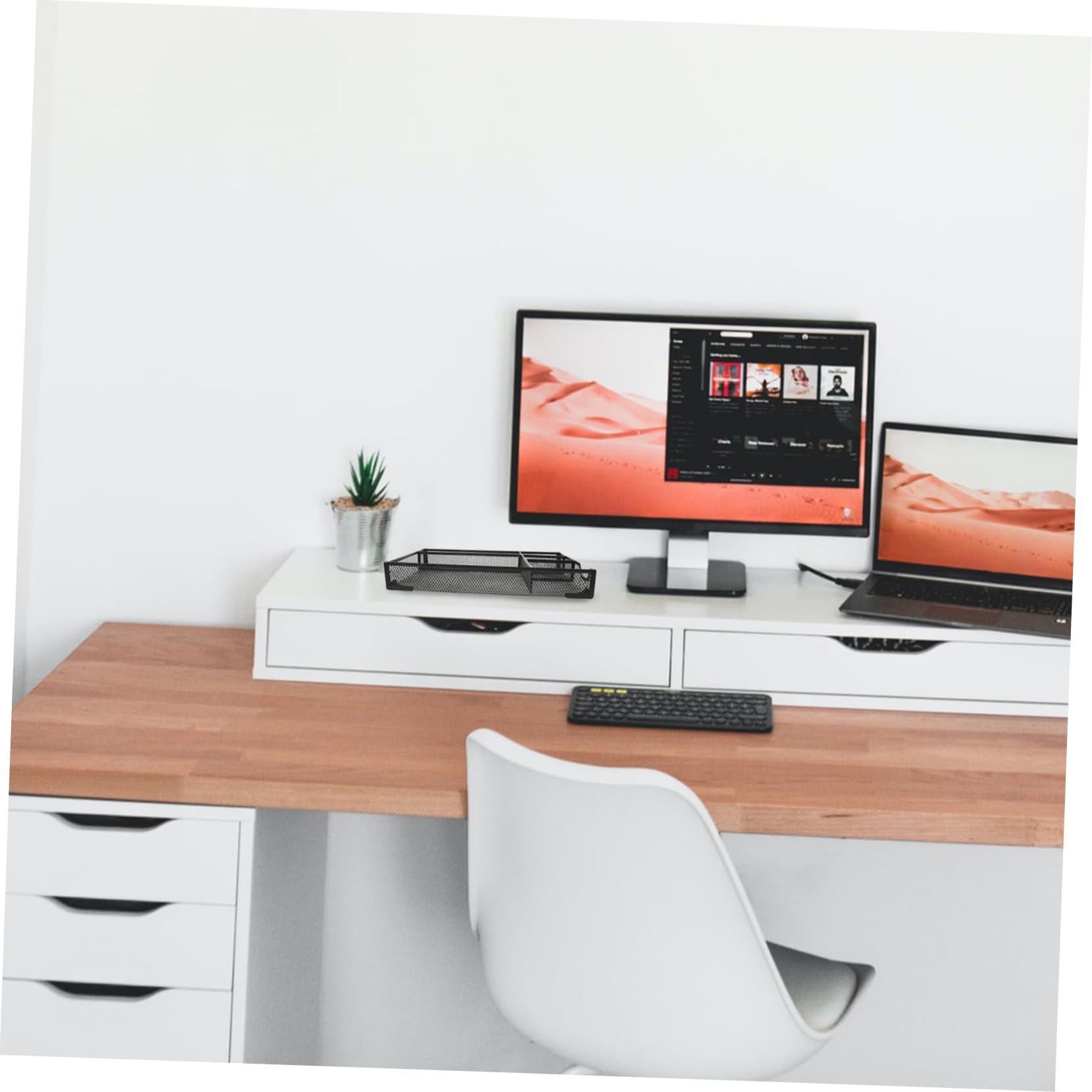 Sewroro Caja de Almacenamiento Malla Metalica para Escritorio Organizador de Archivos para Oficina Portadocumentos para Escritorio Almacenamiento