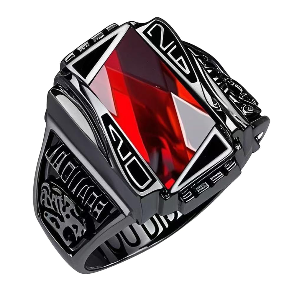 Lypic Custom Class Rings for Men 925 Sterling Silver 10k 14k 18k High School College Ring Graduation Ring