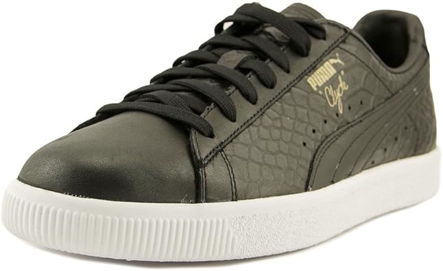 puma clyde black leather