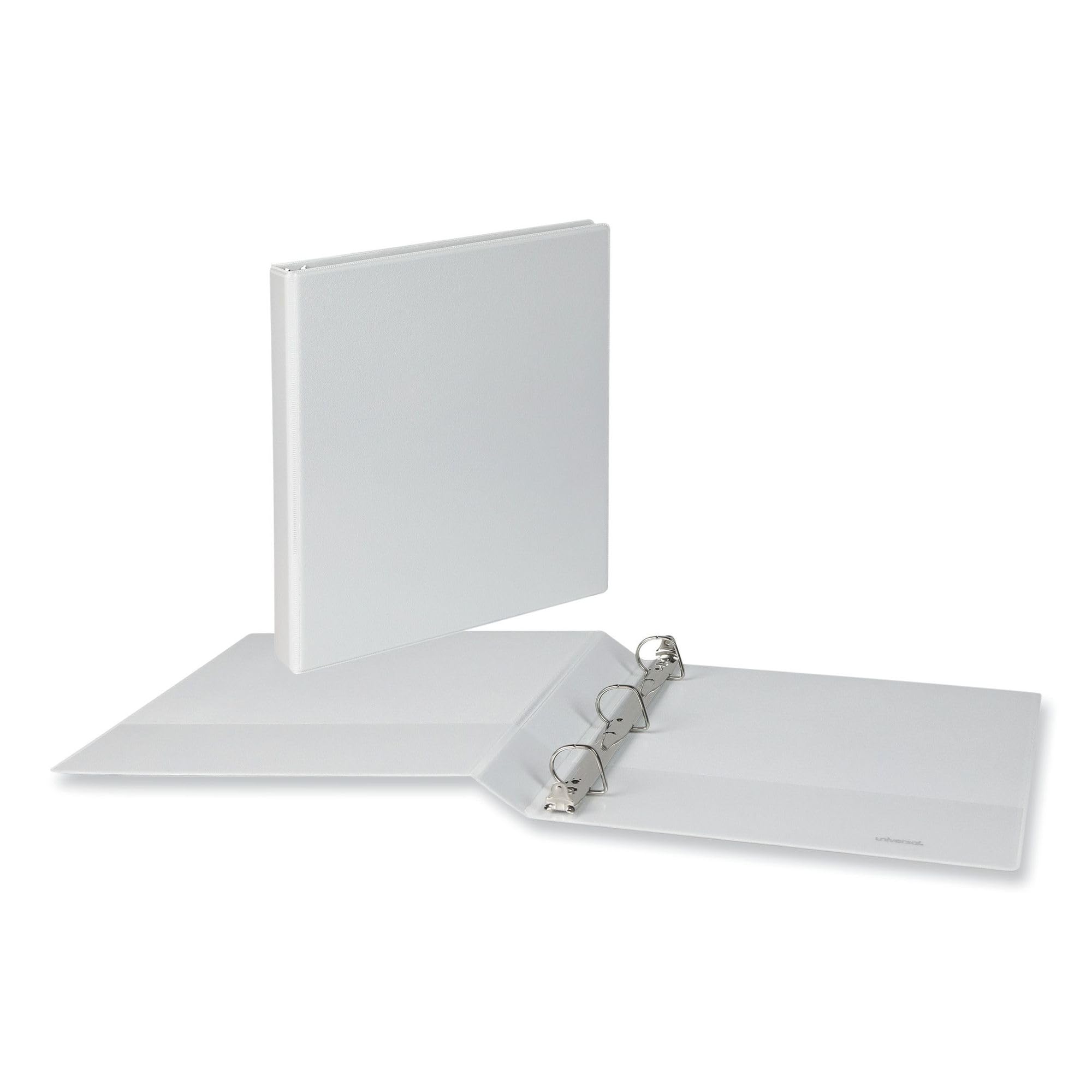 Universal Raccoglitore inclinato con anello a D, 3 anelli, capacità 2,5 cm, 11 x 8,5, bianco, 12/cartone