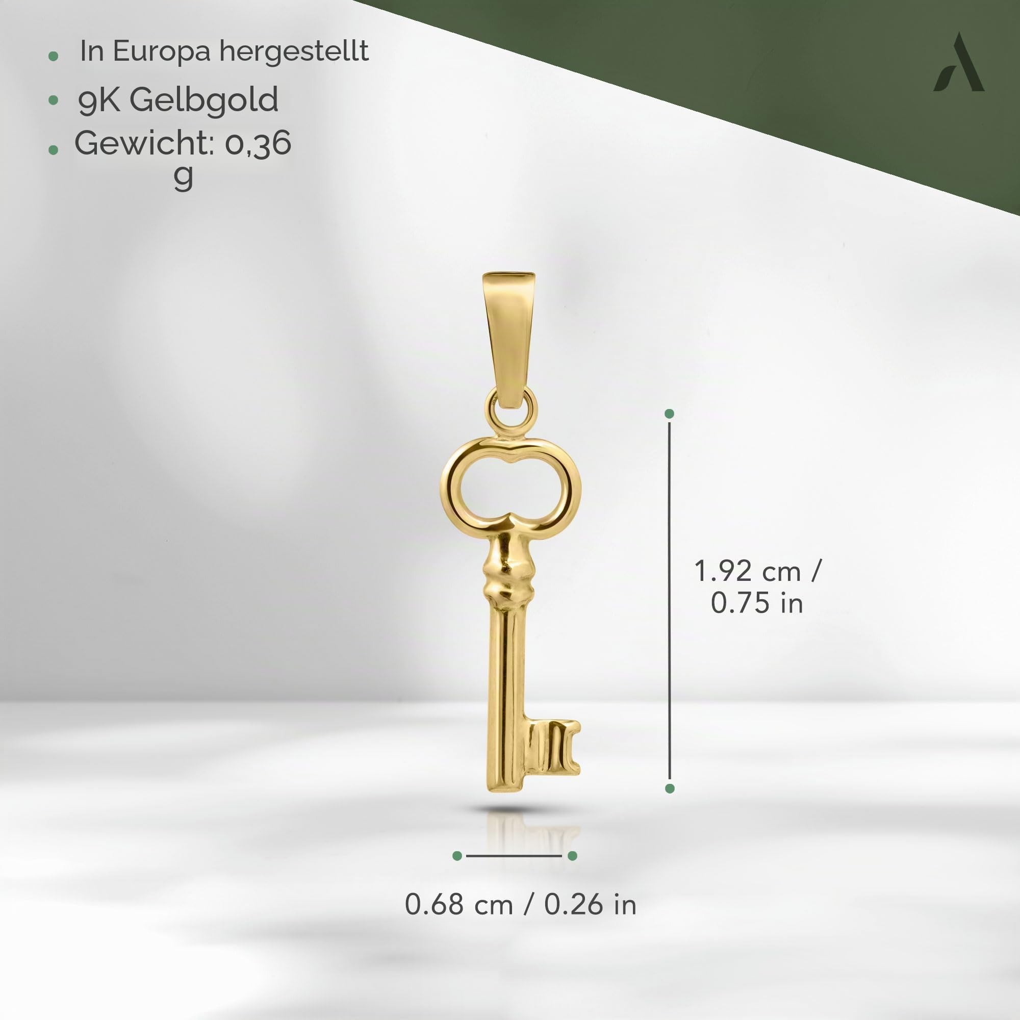 Amberta Allure Damen Anhänger aus 9K Gold