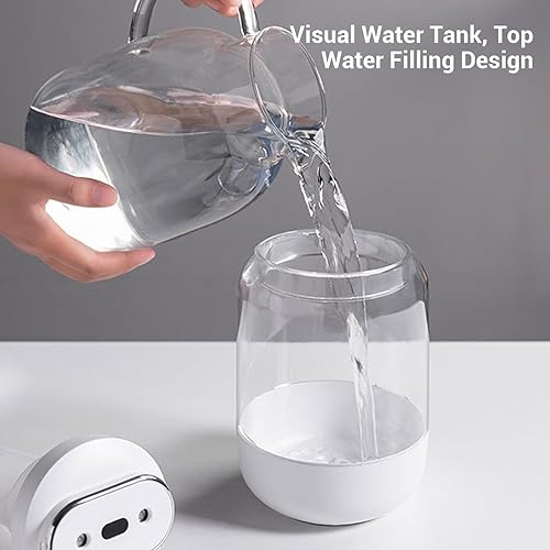 Miniatura 4 de Tnfeeon Air Humidifier for Bedroom with Double Spray, 2L Auto Shut Off Quiet Cool Mist Humidifier 3 Mist Modes & Night Light Plants Dorm Room Office