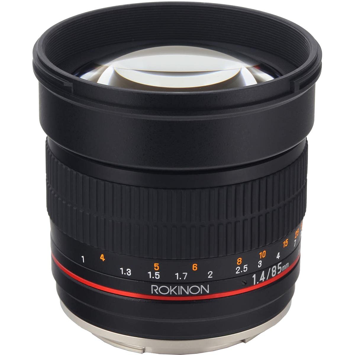 Rokinon AE85M-C 85mm F1.4 Aspherical Lens with Built in AE Chip for Canon DSLR Cameras (Black)