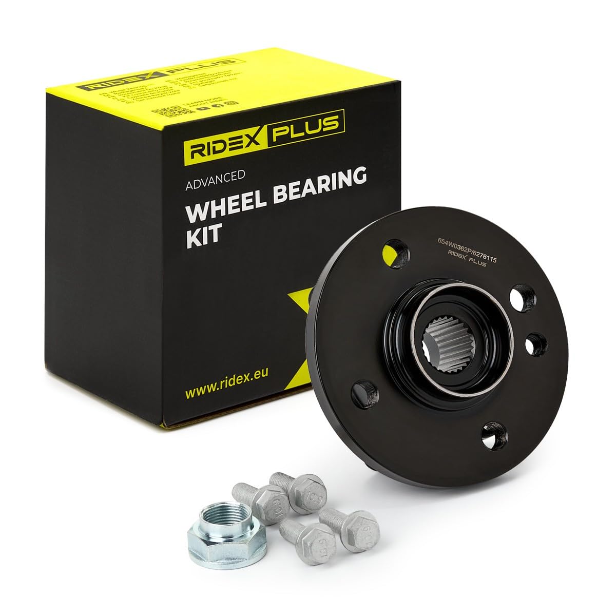 RIDEX PLUS 654W0362P Kit cuscinetto ruota Anteriore bilaterale con sensore ABS integrato con bulloni/viti Compatibilità con MINI Hatchback R56