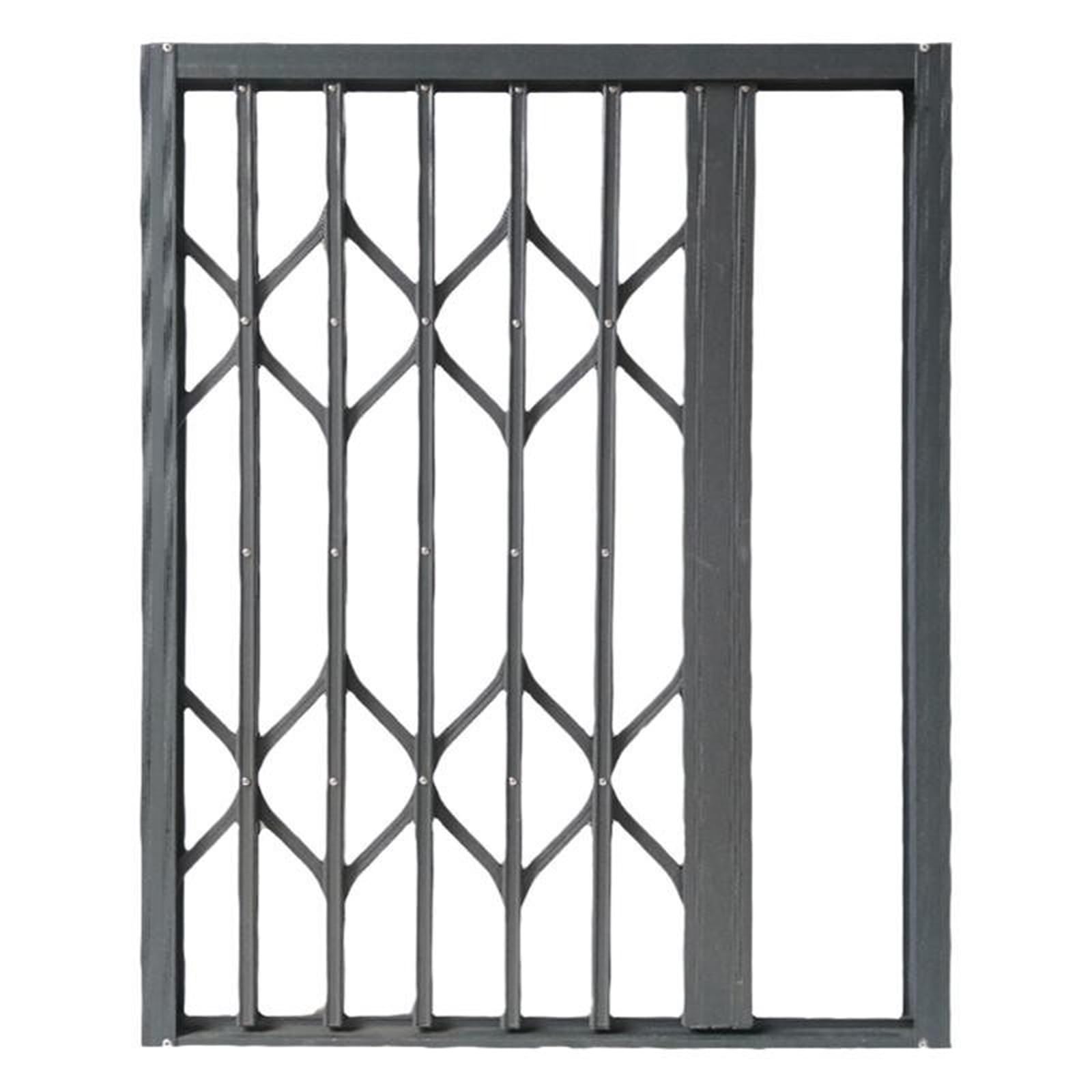 AMUFJJ Foldable Window Security Bars Interior Burglar, Home Commercial Horizontal Sliding Window Guard Fence for Attic/Sheds/Apartments(110x150cm (43x59in))