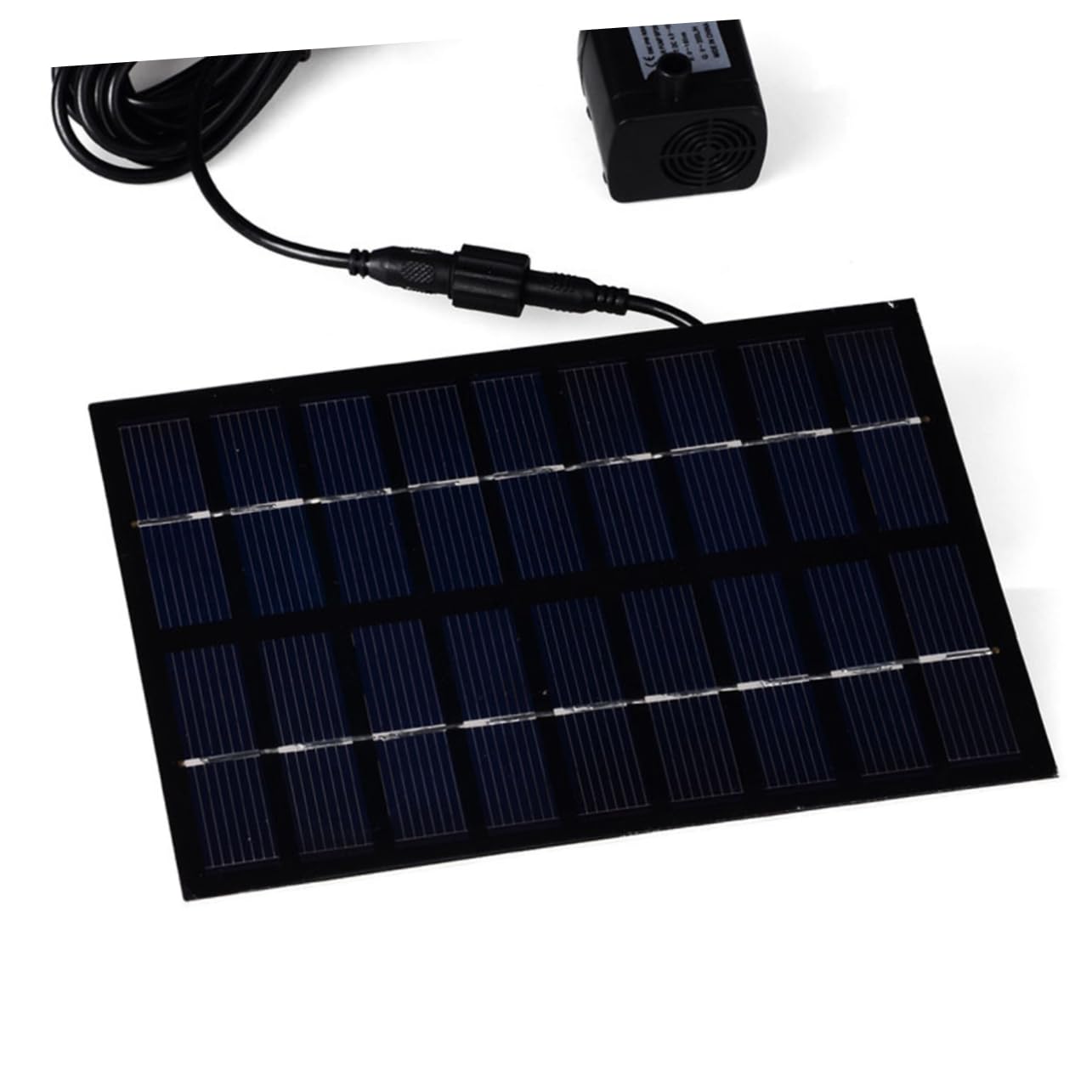 Pompa Fontana Solare per Laghetto 9v 1, 8w in Vetro Temperato