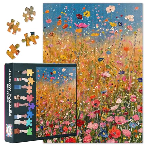 Rompecabezas de flores de 1000 piezas, un gran juego para regalar