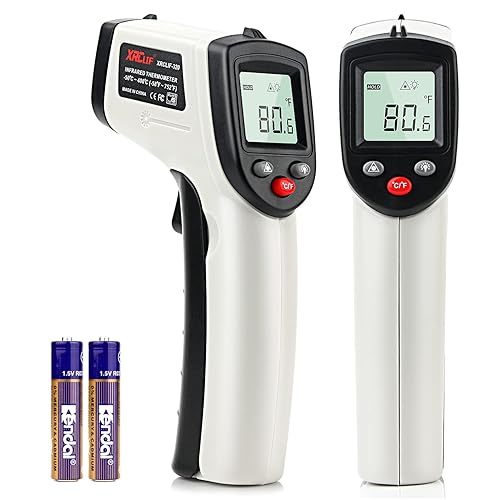 Termómetro infrarrojo láser digital sin contacto, -58 752 (-58.0 F  752.0 F) Pistola de temperatura IR de mano con emisividad ajustable para cocina,