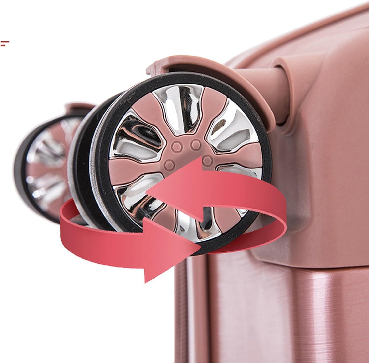 2 Piece Carry On Luggages Suitcase, Children's Luggage, 18in Round Suitcases with Wheels, Lightweight Hard Shell Small Travel Trolley Case 00,B