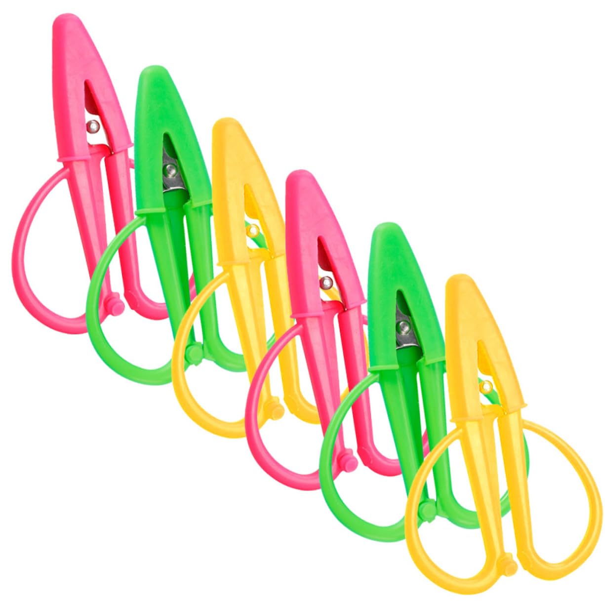TEHAUX 24piezas Mini Tijeras Portátiles Con Funda Para Corte De Tela Bordado y Manualidades Para Uso Escolar y Proyectos Creativos