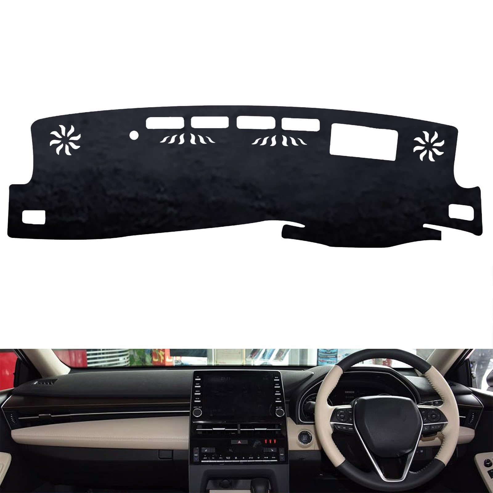 Amazon | ダッシュボードマット フランネル素材 トヨタ アジア