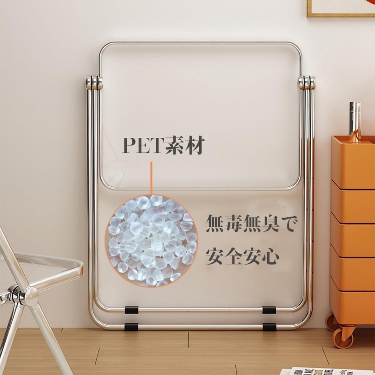 Amazon.co.jp: ChoyClit 折りたたみテーブル クリア 透明 アクリル 