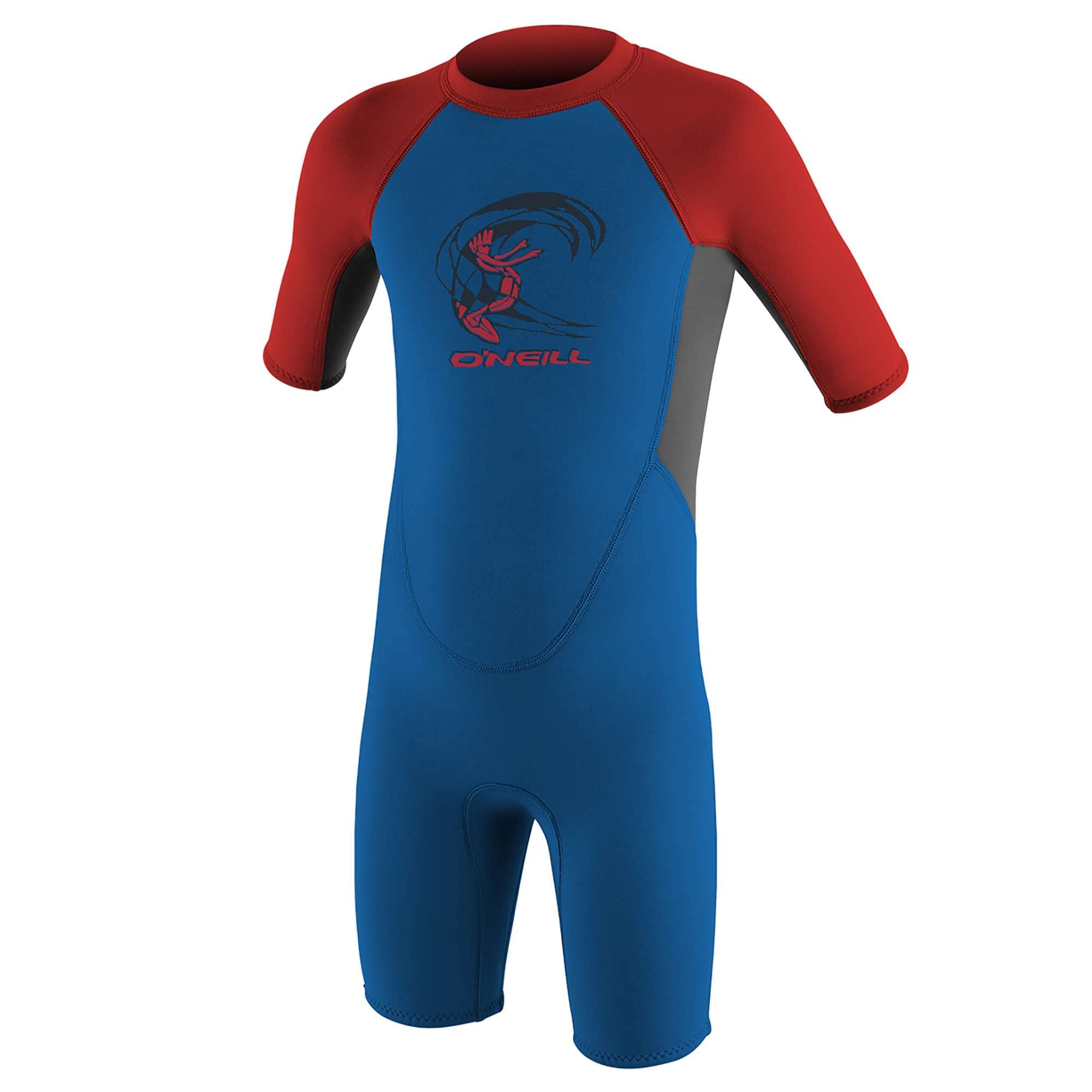 O'NEILL 2025 Réacteur 2 mm Back Zip Shorty Néoprène 4867 - Ocean/Graphite/Rouge