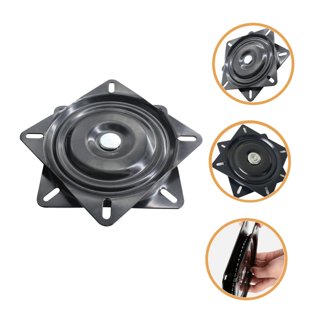 KONTONTY Chair Swivel Plate Mechanism Bearing Rotation Base for Bar Stools Sofa Office Chairs and Display Stands Furniture Swivel