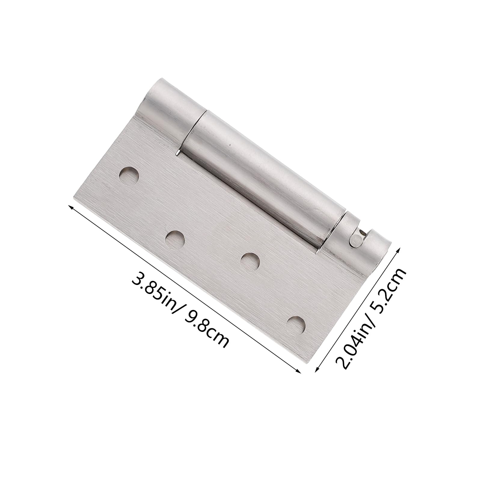 DOITOOL Door Hinge 2PCS 3.86x2.05x0.63 Inch Self-Closing Cabinet Spring Door Hinges Adjustable Stainless Steel Smooth Silent Closing for Kitchen Bathroom Doors - Image 3
