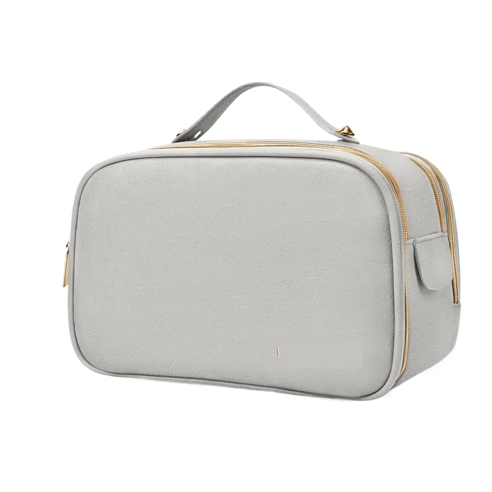 Kosmetiktasche Damen Reise-Kulturbeutel, Make-up-Tasche, Kulturbeutel for Damen, wasserdichte Leder-Kulturbeutel-Aufbewahrung Kulturbeutel