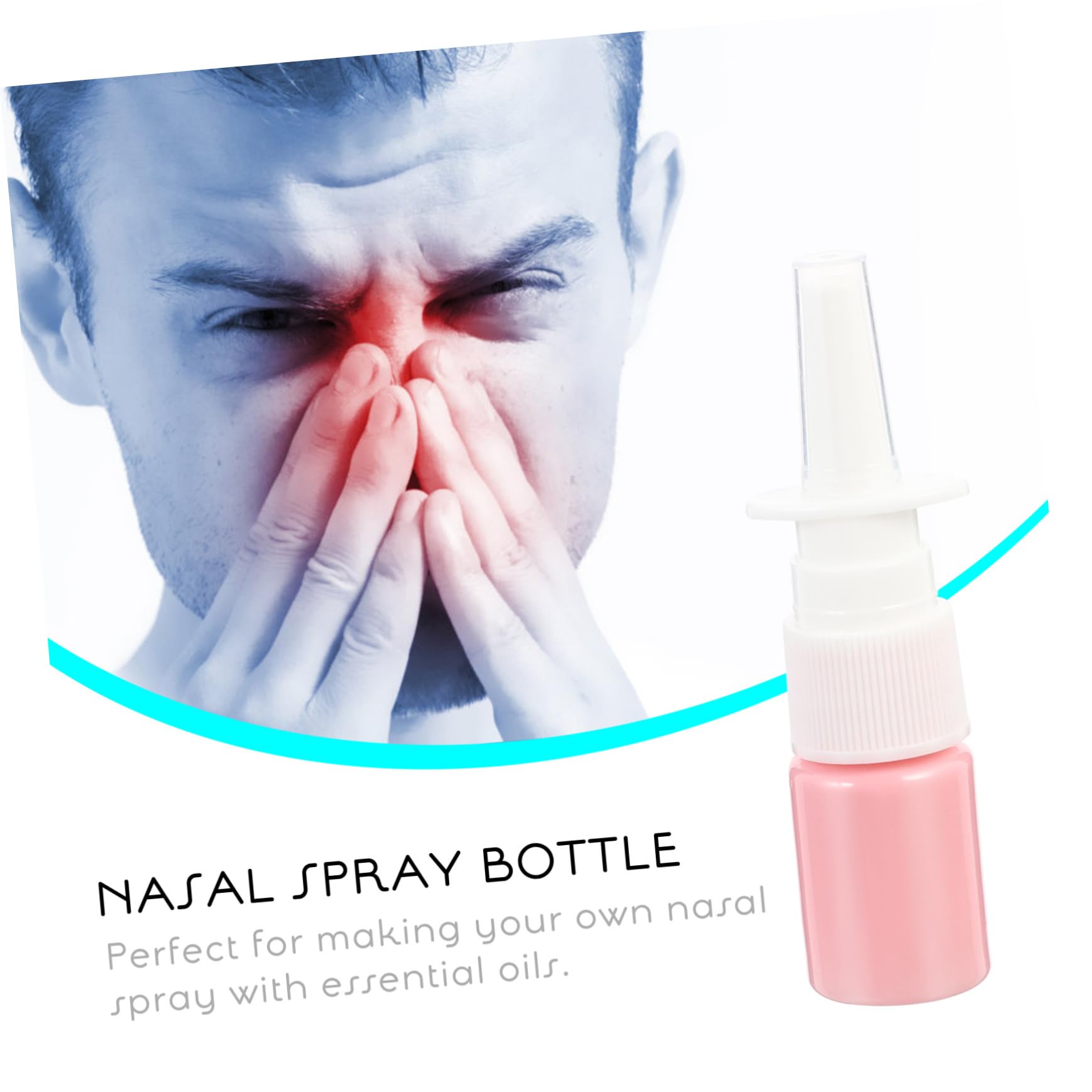 FRCOLOR 50 Stück 5ml Pet Sprühflaschen Leer für Reise und Unterwegs