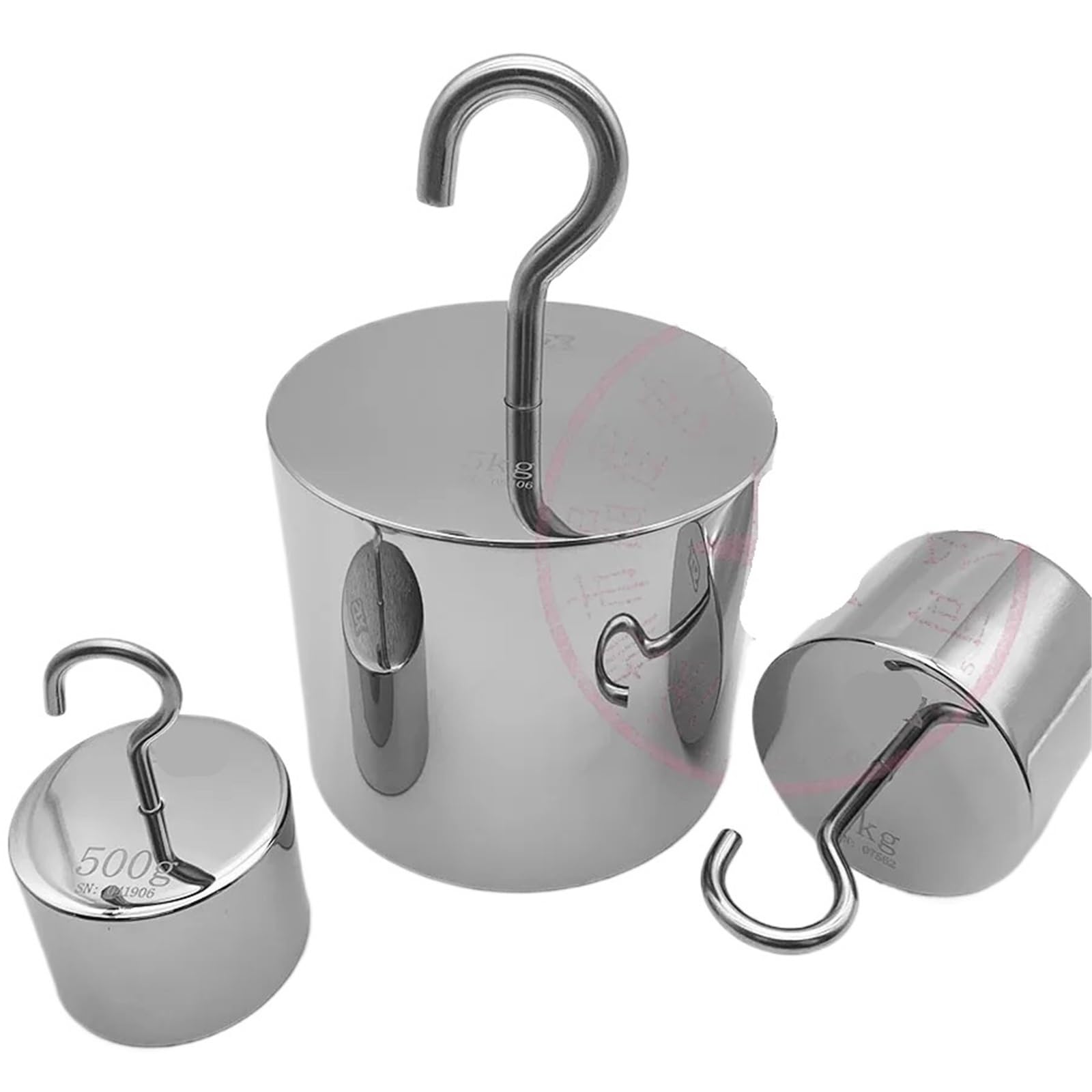 Balanza de calibración electrónica de acero inoxidable con contrapeso estándar de 10 g a 2 kg con gancho simple M1(2kg)