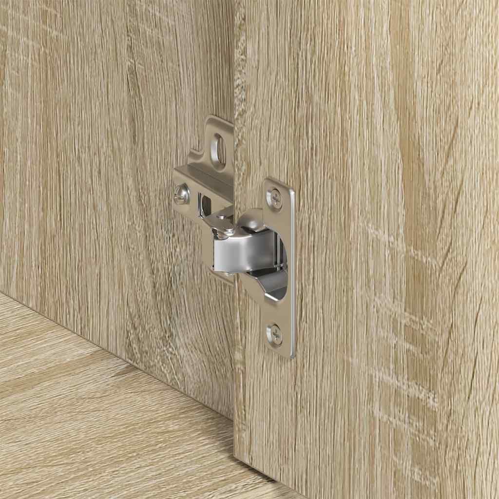 vidaXL Aparador de Madera contrachapada Color Roble Sonoma 88x30x70 cm