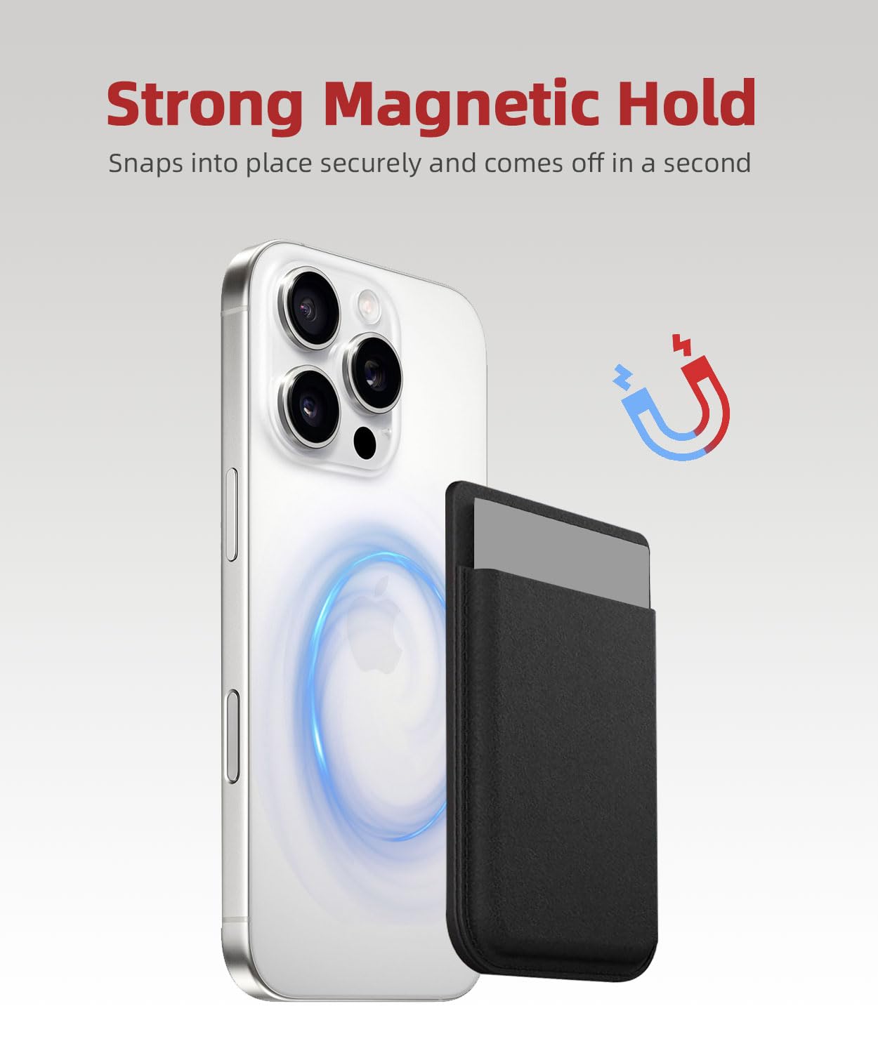 Wupeiaoo Magnetic Protective Case for PLAUD Note, Portable Hard Shell Carrying Case for PLAUD AI Voice Recorder, Black