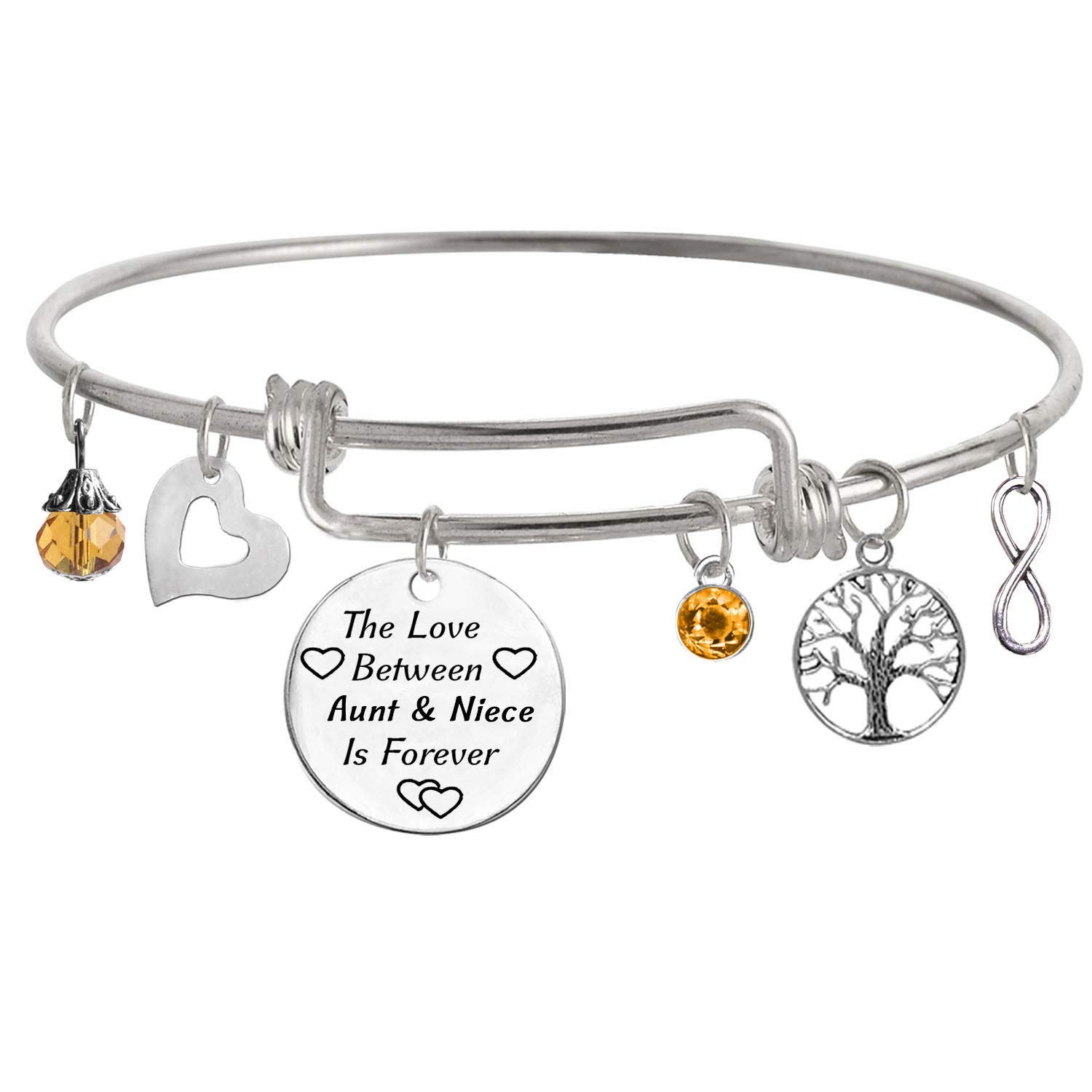 TISDAThe Love Between Aunt and Niece is Forever Bracelet Family Jewelry