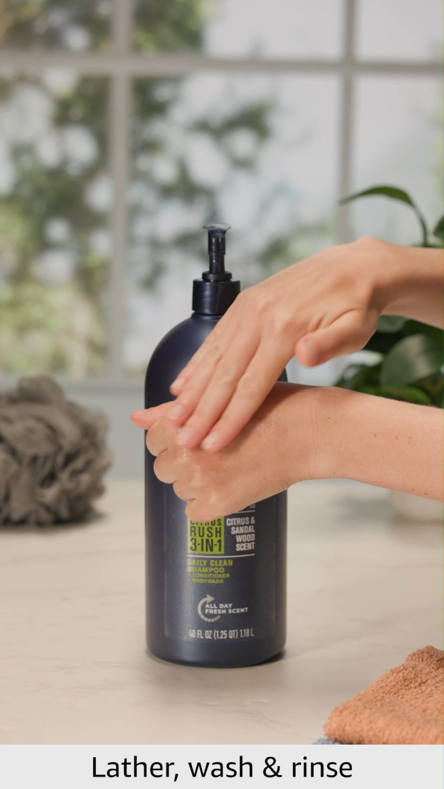 Amazon.com: Suave Shampoo Conditioner Bodywash Men 3 in 1 Citrus