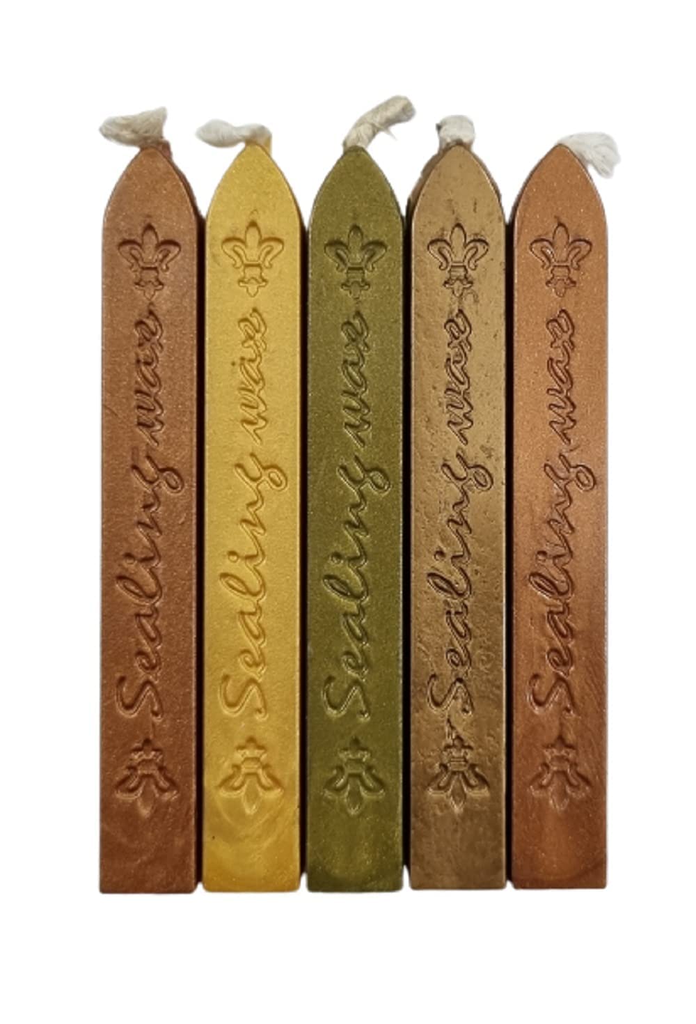 53ARTS Sealing Seal Wax Sticks Wicks for Postage Letter (Mix Color) 5 pcs