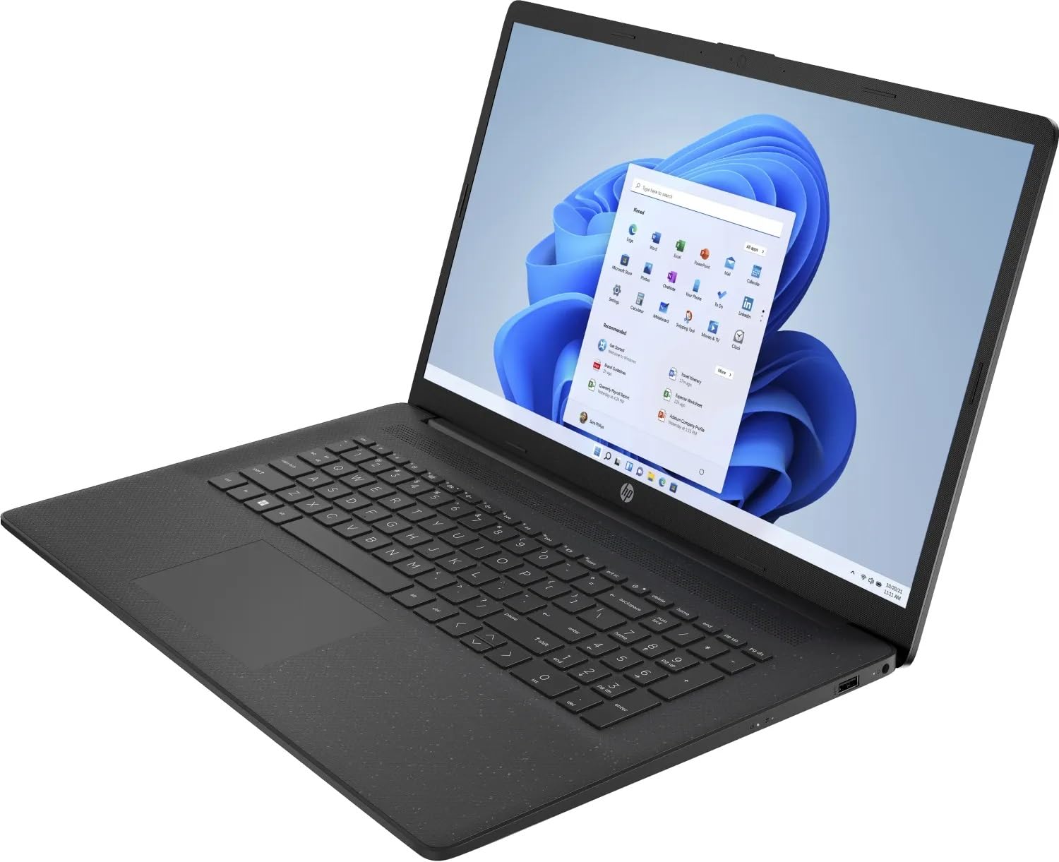 HP Laptop, 17,3 Zoll Full HD Display, Intel N4500, 2 x 2.80 GHz, 512 GB SSD, Intel UHD Graphics, Norton 360, Windows 11