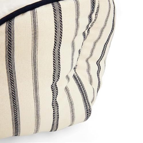 EveryYay Blue Nautical Striped Nester Dog Bed, 32" L X 24" W