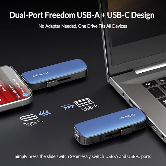 GiGimundo 2TB External Portable SSD+20-in-1 Docking Station