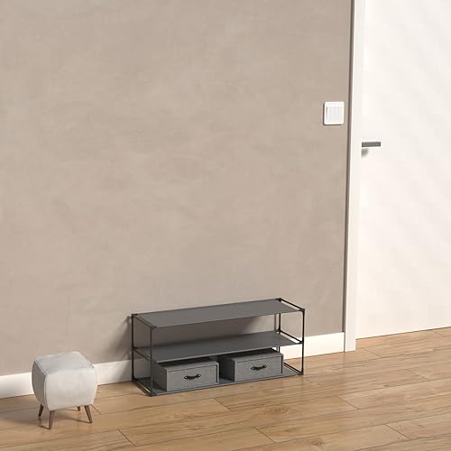 Miniatura 8 de Jerry & Maggie Zapatero apilable de 3 niveles de 39 pulgadas de ancho, material no tejido, capacidad de 12-15 pares, 39 pulgadas de ancho x 11