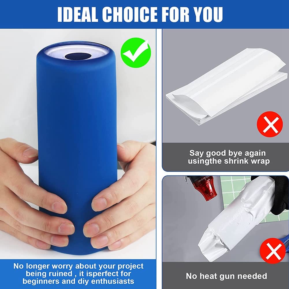 Sublimazione spazi Vuoti, bagni in Silicone, Set Colline per Tazze di Sublimazione, 20 Oz, Involucri Invece di Carta termoretraibile nel Forno