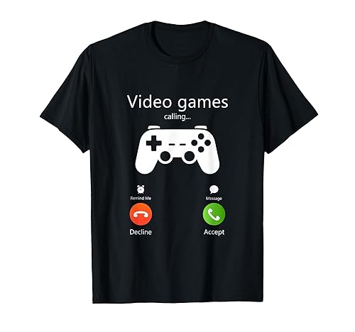 Video Games are Calling Funny Gaming Retro Gamer Gifts T-Shirt