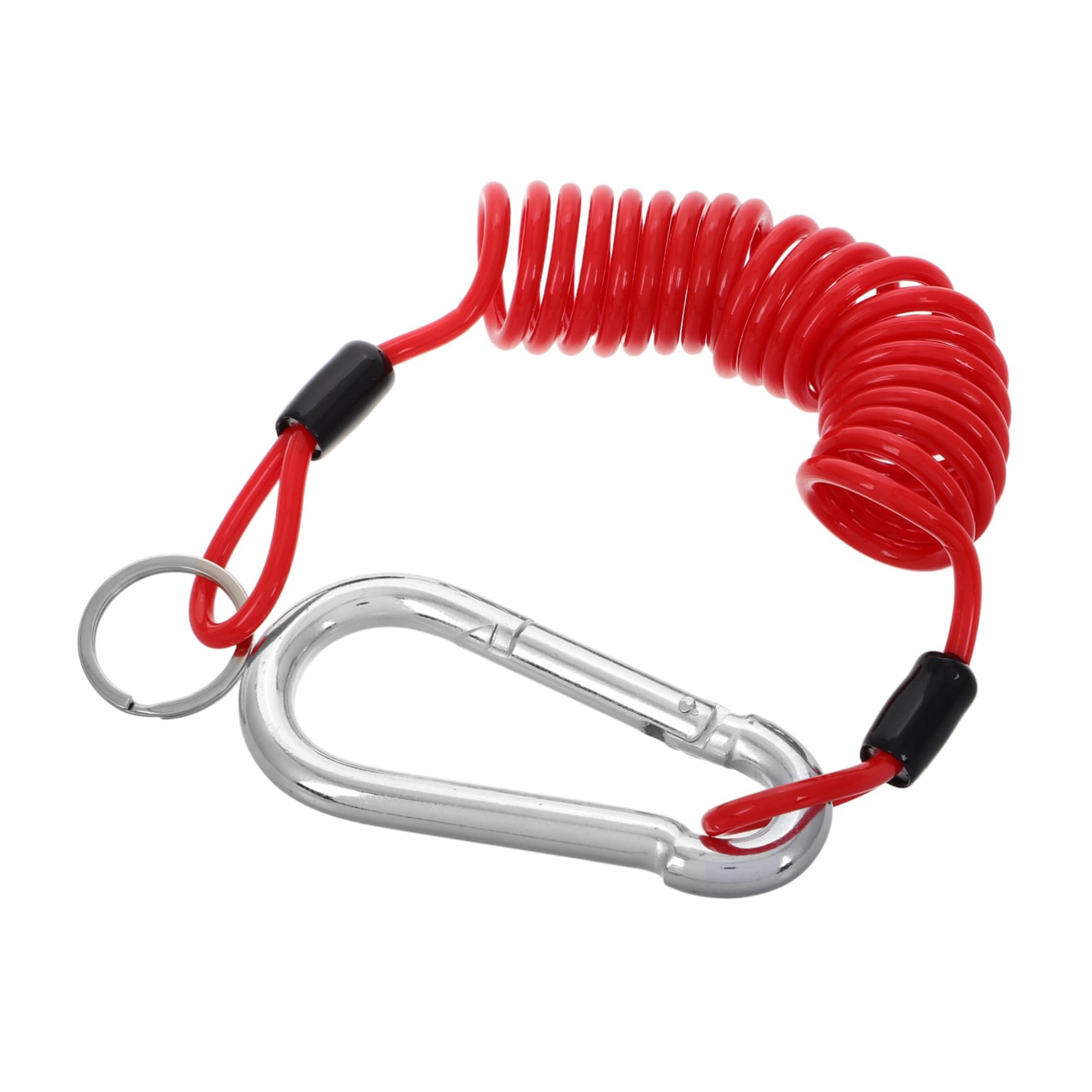 MUCKLILY Boat Trailer Safety Cables 6ft Trailer Breakaway Kit with Coiled Cable Towing Accessories