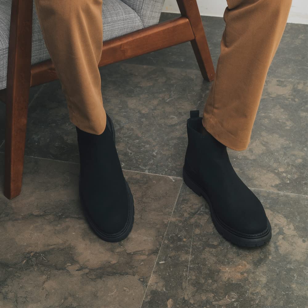Men's Vegan Chelsea Boots Faber Black